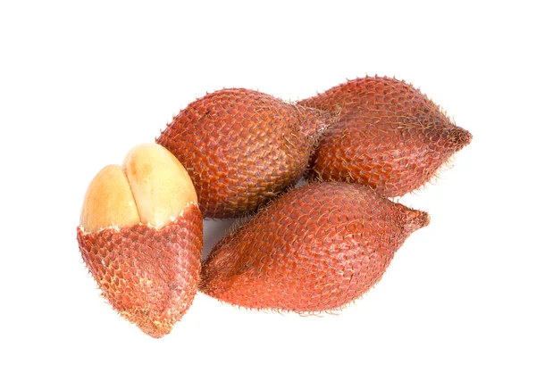 Salak Fruit Salacca Zalacca Isolato Fondo Bianco — Foto Stock