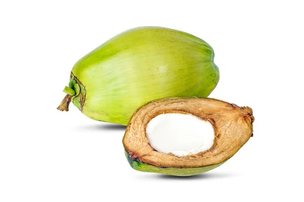 Kokossaft Isoliert Auf Weißem Hintergrund — Stockfoto