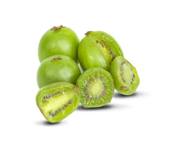 Mini Kiwi Fruit Bebe Un Isole Sur Fond Blanc Creme Kiwi Stock Photo