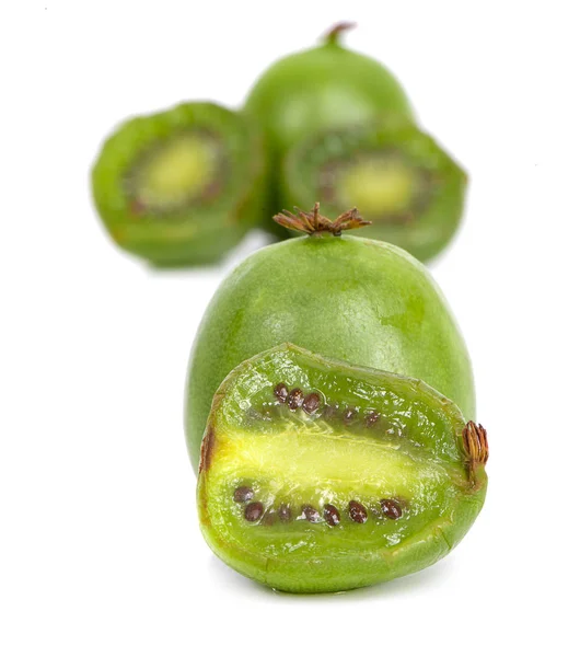 Mini Kiwi Fruit Bebe Un Isole Sur Fond Blanc Creme Kiwi Stock Photo