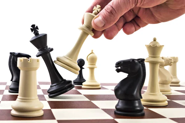 Šachy obchodní koncept Stock Snímky