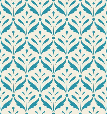 Klasik çiçek mavi kumaş desen, duvar kağıdı. Güzel. Soyut vektör sorunsuz doku