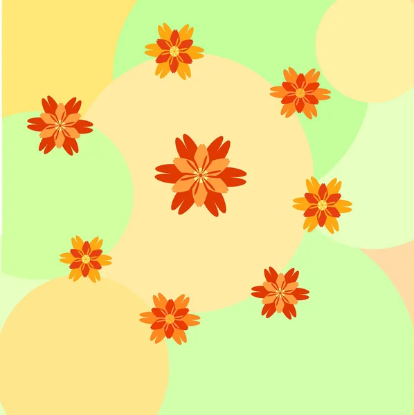 Gemberbloemen achtergrond Vectorbeelden