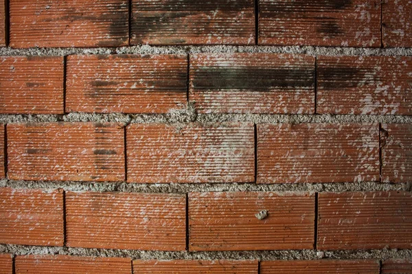 Brudne i zardzewiałe cegły tle — Zdjęcie stockowe