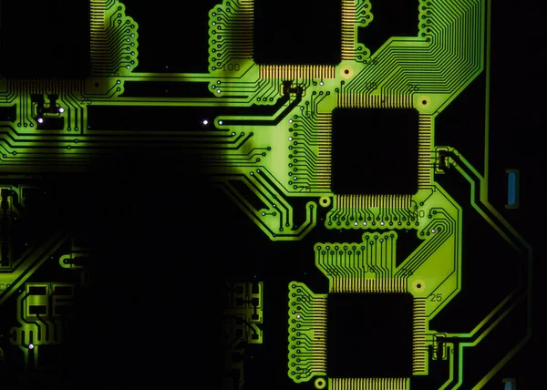Computer chip light and shine — Stock Photo, Image