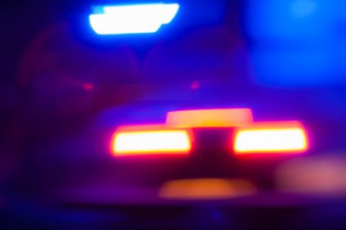 Yaratıcı odak arka plan gece şehir ışıkları