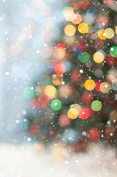 Різдвяна ялинка Боке — стокове фото