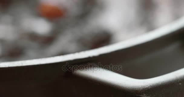 Sowa z teksturą ciasto czekoladowe — Wideo stockowe