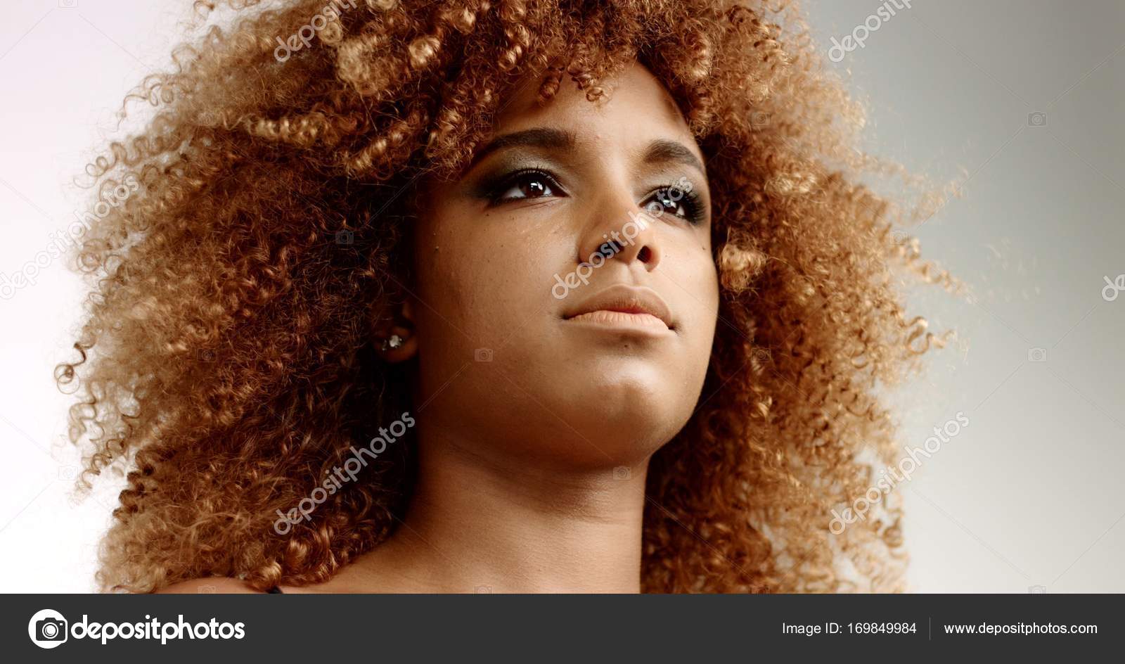 Black Girl With Blonde Curly Hair Mixed Race Black Woman With