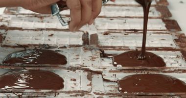 sıvı çikolata yapma çikolata kumaş, çikolata