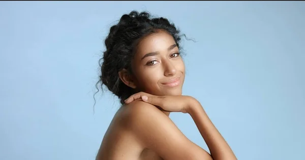 Όμορφο κορίτσι από το Μαρόκο με τέλειο δέρμα βίντεο — Φωτογραφία Αρχείου