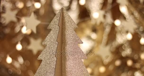 Piękne stylowe Dekoracje świąteczne — Wideo stockowe