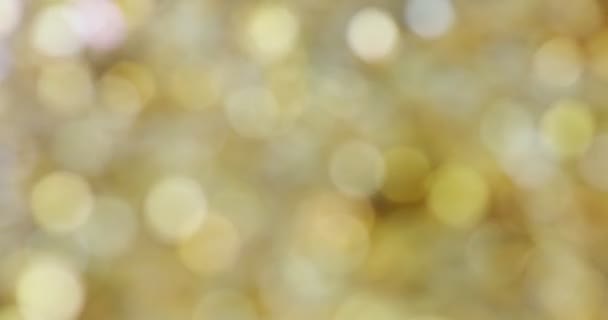 Arany díszek karácsonyi háttér — Stock videók