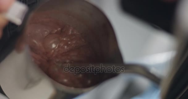 Cocoa quente fumegante — Vídeo de Stock