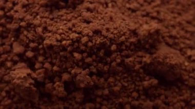 kahverengi powdercakce çikolata doku hareketli Üstten Görünüm