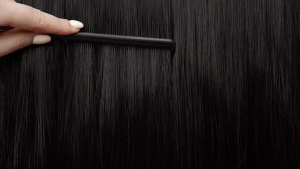 Textura del cabello fondo, ninguna persona — Vídeo de stock