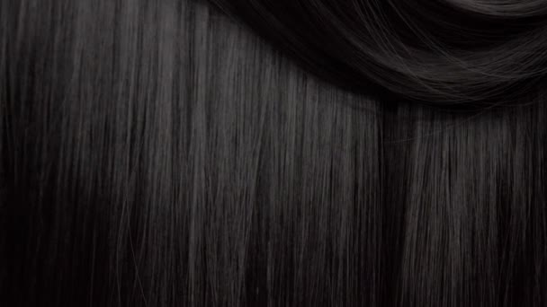 Textura del cabello fondo, ninguna persona — Vídeo de stock