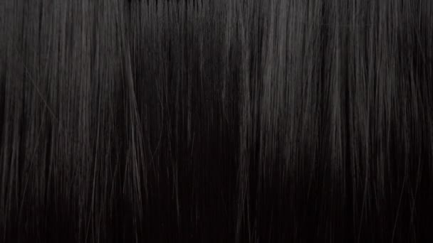 Текстура волос фон, нет человека — стоковое видео