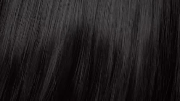 Textura del cabello fondo, ninguna persona — Vídeo de stock