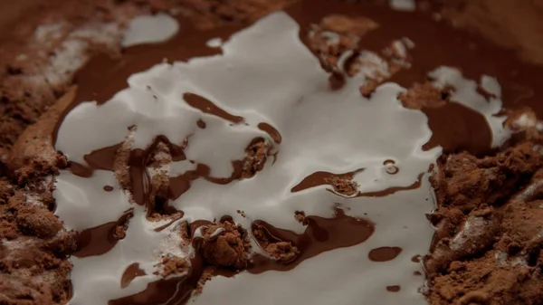 Macro textura de chocolate primer plano —  Fotos de Stock