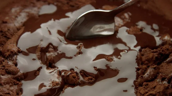 Macro chocolate texture closeup — Stock Photo, Image