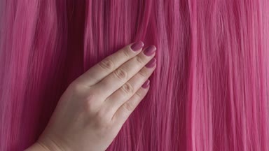 pembe yaratıcı renk saç doku portre