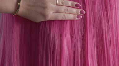 pembe yaratıcı renk saç doku portre