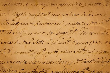 eski vintage el yazması