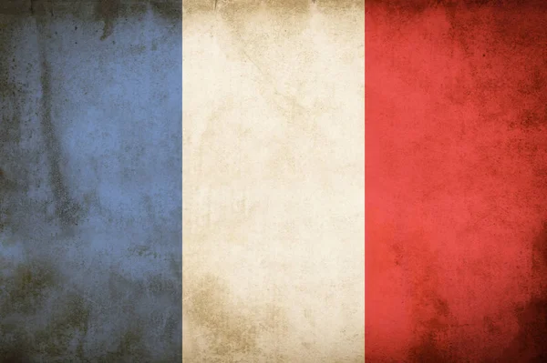 Frankrijk grunge vlag — Stockfoto