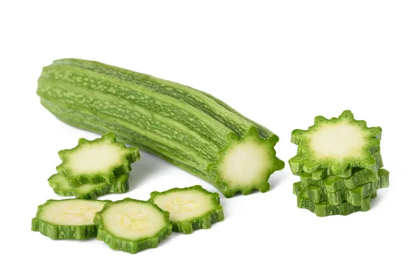 Groene courgette gesneden — Stockfoto