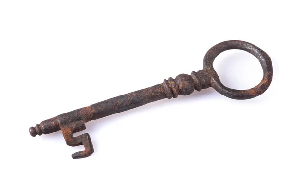 Old key isolated — Stock Photo, Image