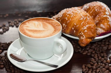kahvaltımızda cappuccino ile