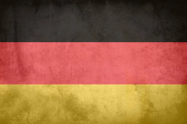 Duitse grunge vlag — Stockfoto