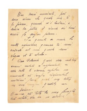 eski vintage el yazması