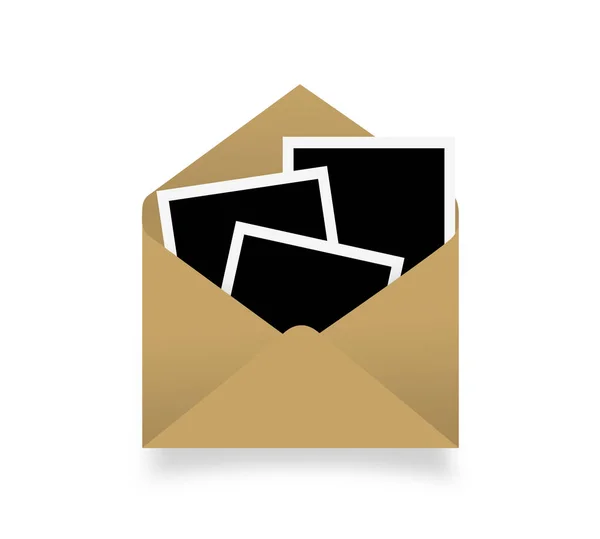 Envelope with photos — 스톡 사진