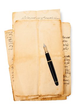 Dolma kalemle eski çarşaflar