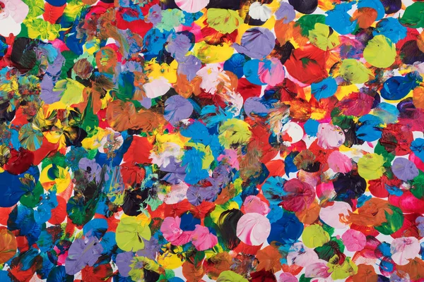Multicolor Stained Background Paintbrush — Stock Photo, Image