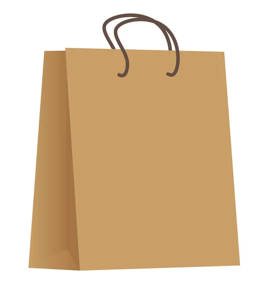 Brown Paper Bag Isolated White Background — Stock Photo, Image