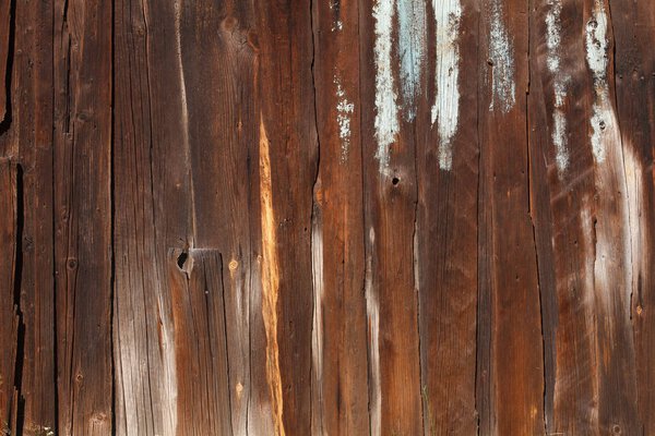 Mahogany wooden texture and background with scratches, brown wood planks for display