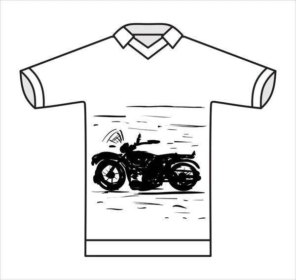 Motorfiets Grafisch Ontwerp Voor Een Shirt Vectorillustratie — Stockvector