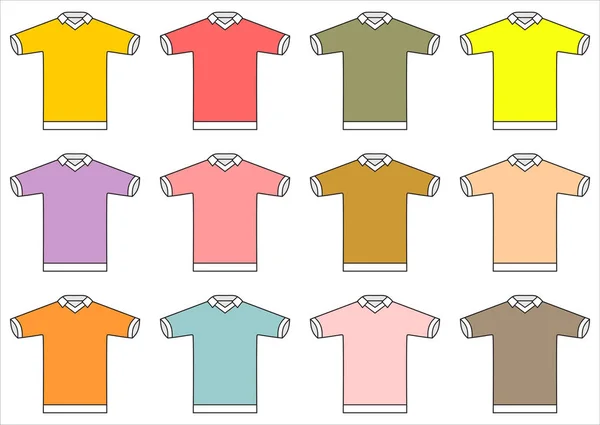 Lege Shirt Sjabloon Vectorillustratie — Stockvector