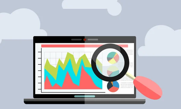 Web Analytics Informação Desenvolvimento Website Estatística Conceito Para Construir Negócios —  Vetores de Stock