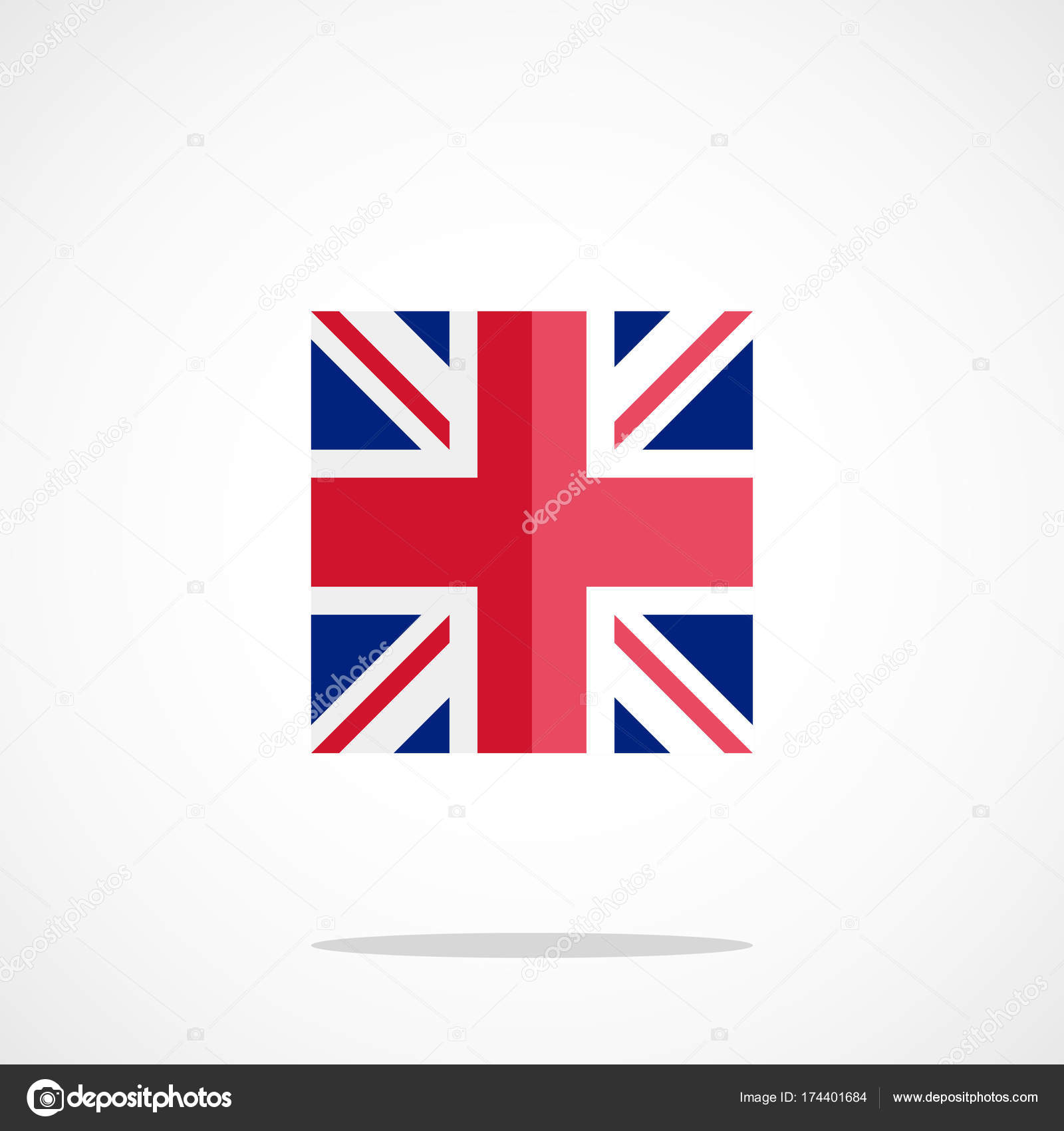 United Kingdom Flag Icon Flag Icon Accurate Official Color Scheme