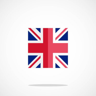 İngiltere bayrak simgesi. İngiltere bayrak simgesi doğru resmi renk düzeni ile.