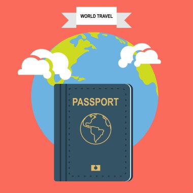 Konsept tasarımı, vektör çizim seyahat 