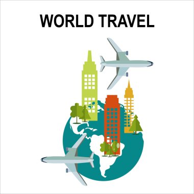 İllüstrasyon tasarımı, vektör tasarımı seyahat
