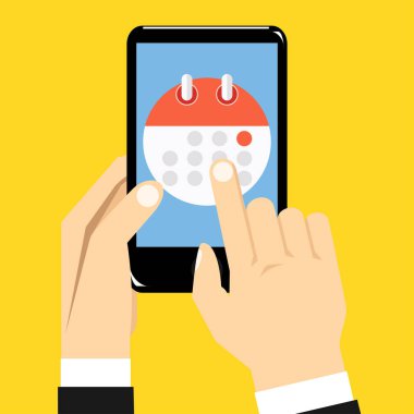 Smartphone ekran üzerinde planlama uygulaması