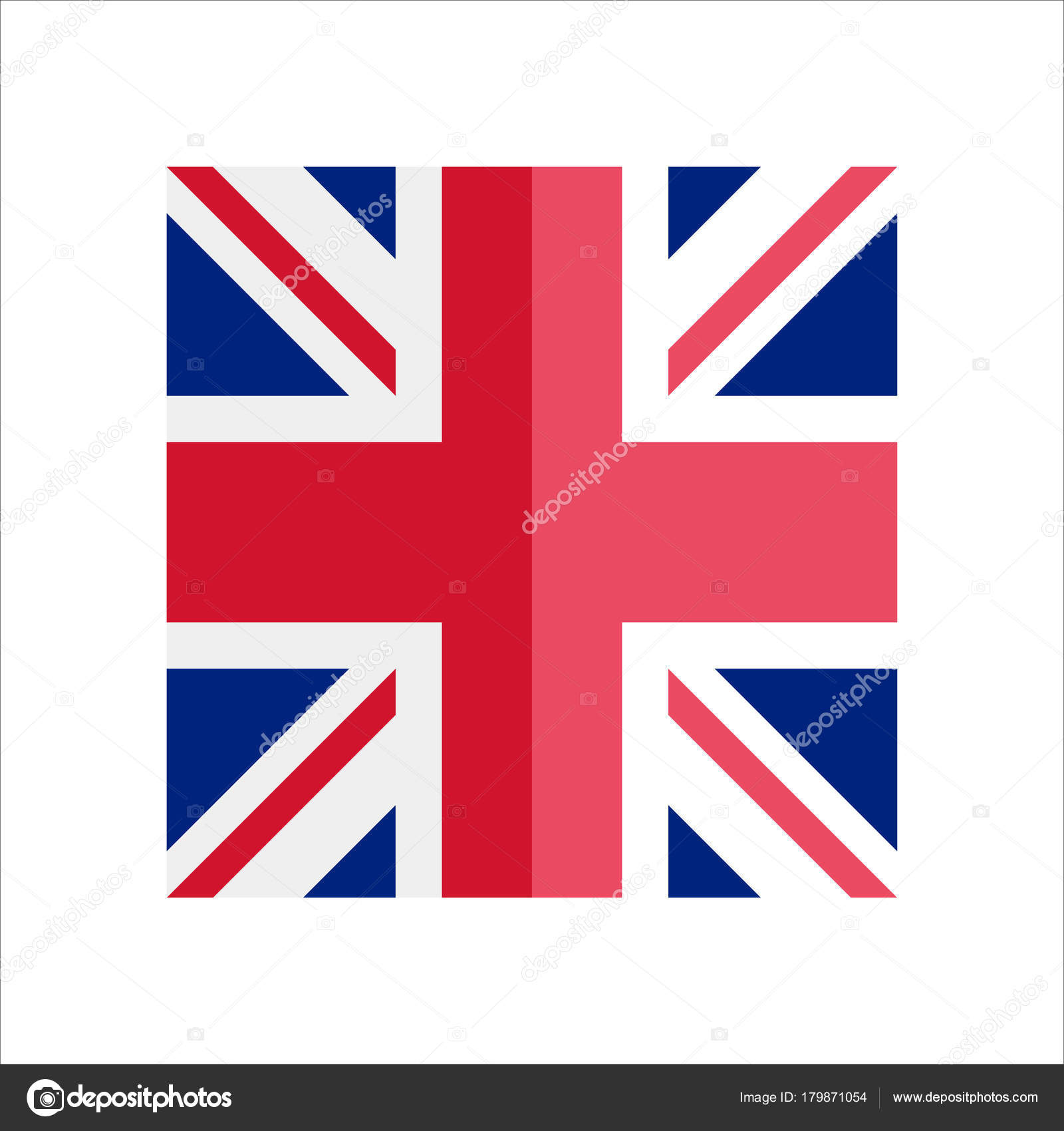 United Kingdom Flag Icon Flag Icon Accurate Official Color Scheme