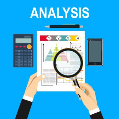 Analytics bilgi ve geliştirme web sitesi istatistik. Kavramlar için web afiş, baskılı ve promosyon malzemeleri