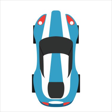 spor araba simgesi, vektör illüstrasyonu 